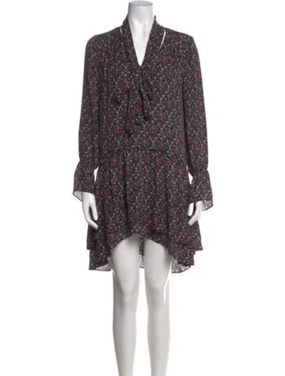 Pre-owned Joie Silk Mini Dress In Black