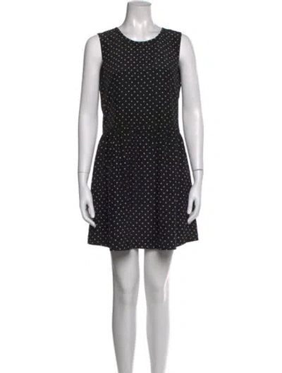 Pre-owned Joie Silk Mini Dress In Black