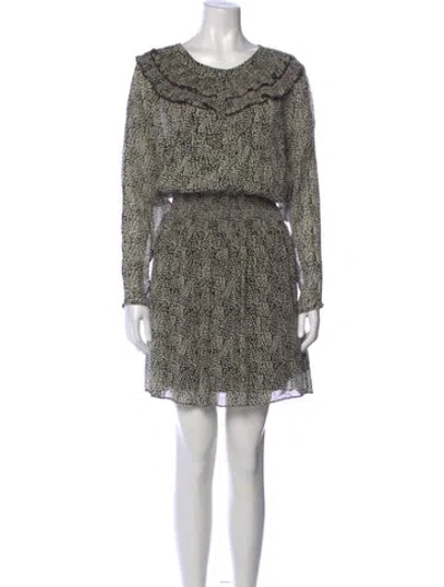 Pre-owned Joie Silk Mini Dress In Black