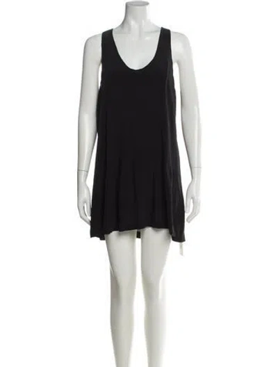 Pre-owned Joie Silk Mini Dress In Black