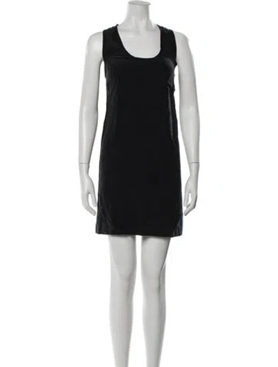 Pre-owned Joie Silk Mini Dress In Black