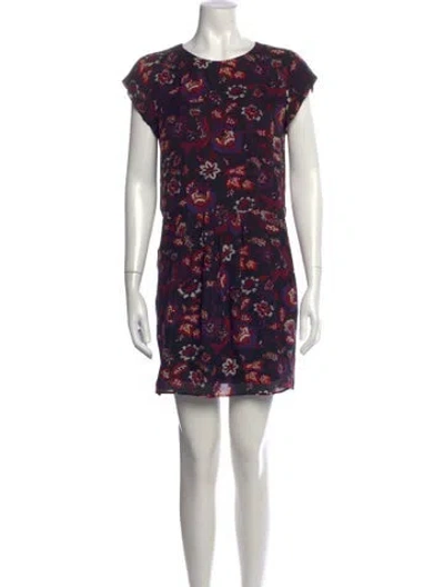 Pre-owned Joie Silk Mini Dress In Black
