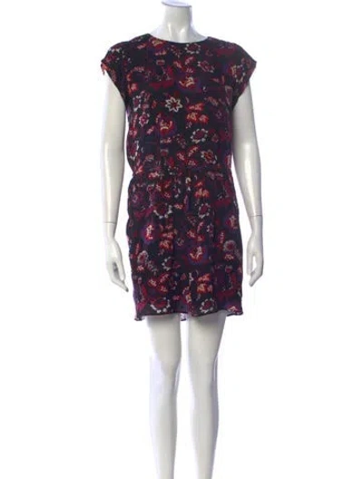 Pre-owned Joie Silk Mini Dress In Black