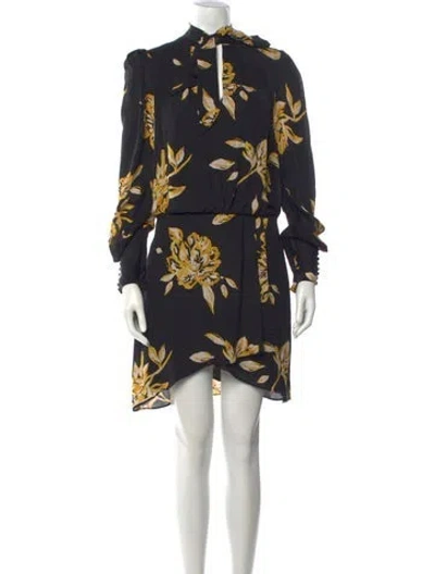 Pre-owned Joie Silk Mini Dress In Black
