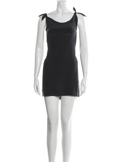 Pre-owned Joie Silk Mini Dress In Black
