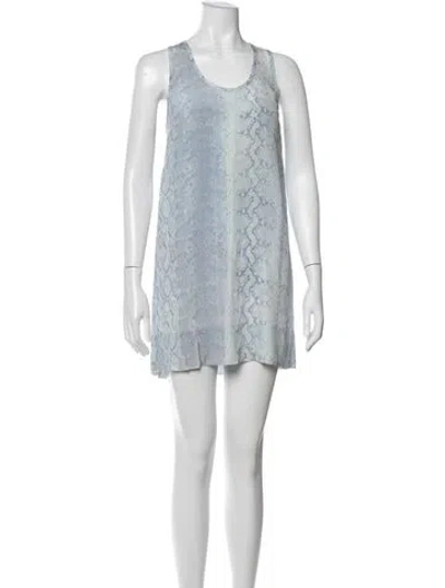 Pre-owned Joie Silk Mini Dress In Black