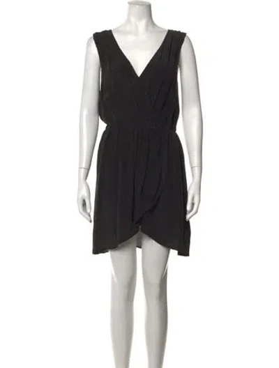 Pre-owned Joie Silk Mini Dress In Black