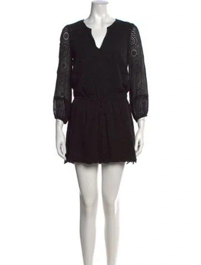 Pre-owned Joie Silk Mini Dress In Black