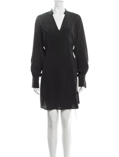 Pre-owned Joie Silk Mini Dress In Black