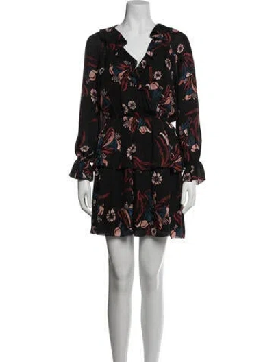 Pre-owned Joie Silk Mini Dress In Black