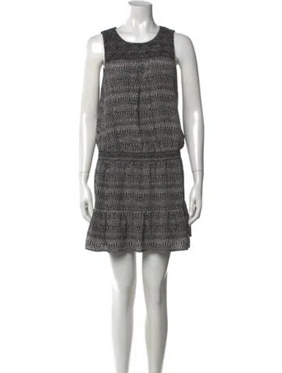 Pre-owned Joie Silk Mini Dress In Black