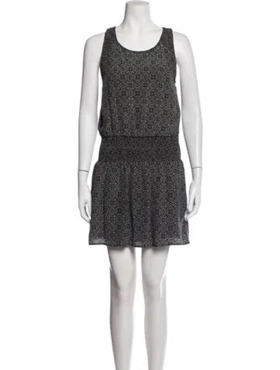 Pre-owned Joie Silk Mini Dress In Black