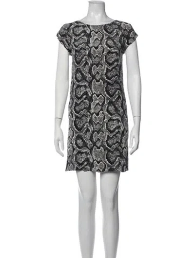 Pre-owned Joie Silk Mini Dress In Black