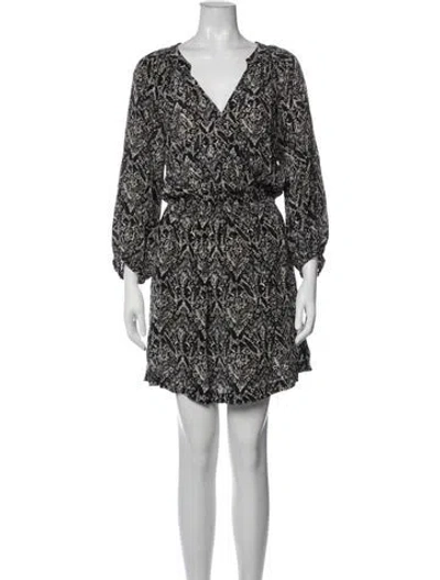 Pre-owned Joie Silk Mini Dress In Black