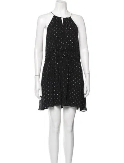 Pre-owned Joie Silk Mini Dress In Black