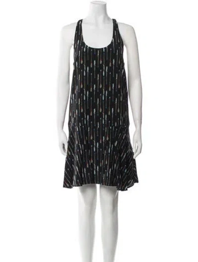 Pre-owned Joie Silk Mini Dress In Blue