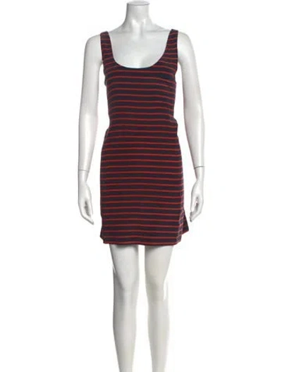 Pre-owned Joie Silk Mini Dress In Blue