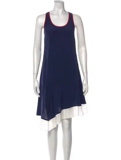 Pre-owned Joie Silk Mini Dress In Blue