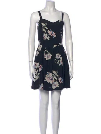 Pre-owned Joie Silk Mini Dress In Blue