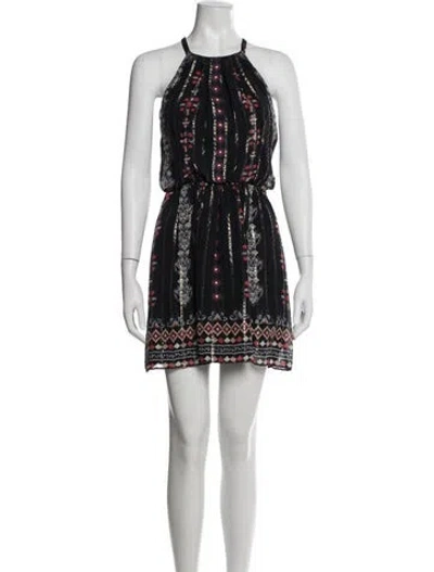 Pre-owned Joie Silk Mini Dress In Blue