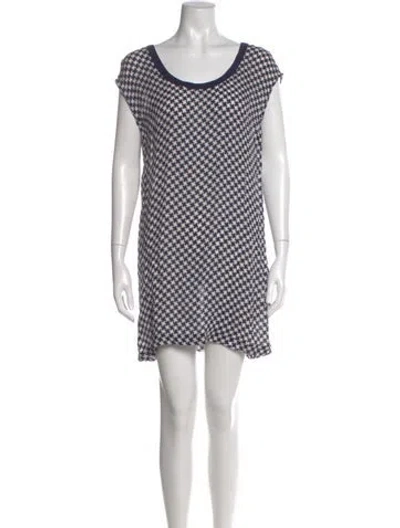 Pre-owned Joie Silk Mini Dress In Blue