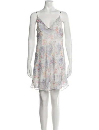 Pre-owned Joie Silk Mini Dress In Blue