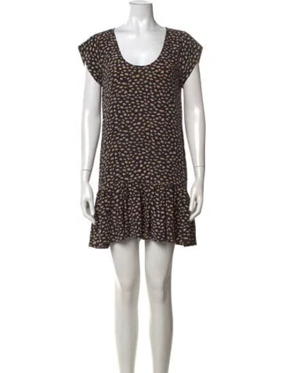 Pre-owned Joie Silk Mini Dress In Blue