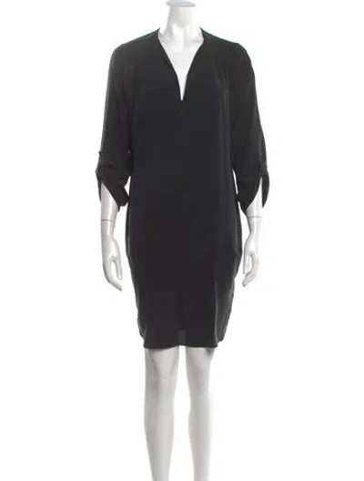 Pre-owned Joie Silk Mini Dress In Blue