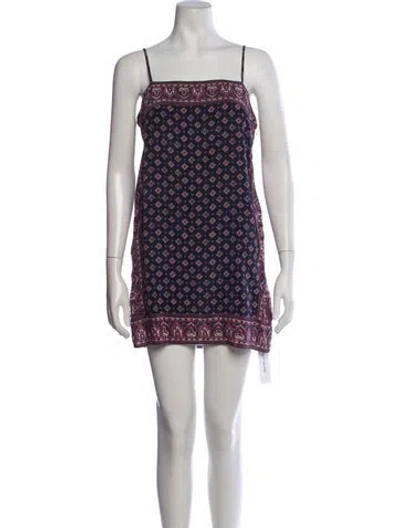 Pre-owned Joie Silk Mini Dress In Blue