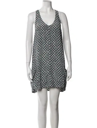 Pre-owned Joie Silk Mini Dress In Blue
