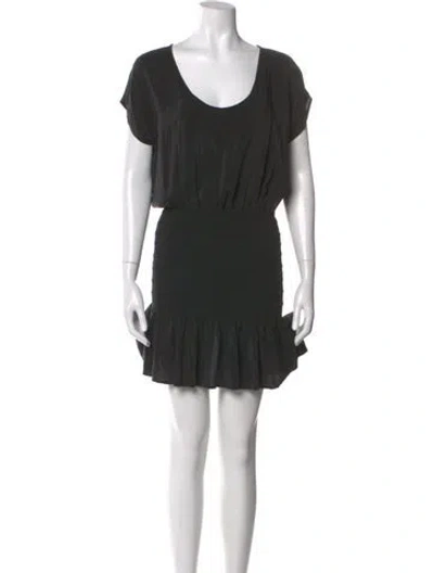 Pre-owned Joie Silk Mini Dress In Gray