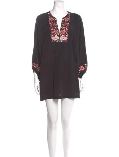 Pre-owned Joie Silk Mini Dress In Gray