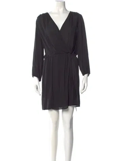 Pre-owned Joie Silk Mini Dress In Gray