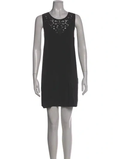 Pre-owned Joie Silk Mini Dress In Gray