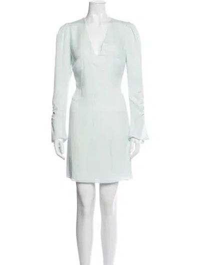 Pre-owned Joie Silk Mini Dress In Green