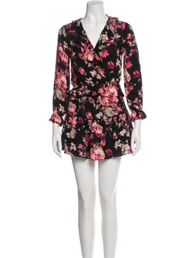 Pre-owned Joie Silk Mini Dress In Multi