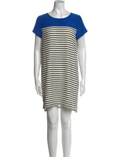 Pre-owned Joie Silk Mini Dress In Multi