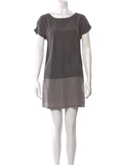 Pre-owned Joie Silk Mini Dress In Multi