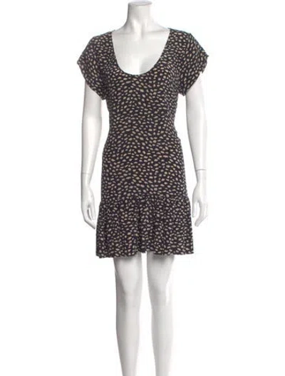 Pre-owned Joie Silk Mini Dress In Multi