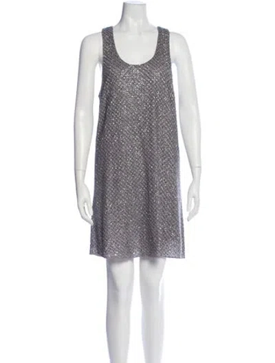 Pre-owned Joie Silk Mini Dress In Multi