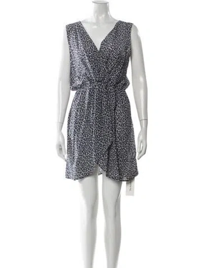 Pre-owned Joie Silk Mini Dress In Multi