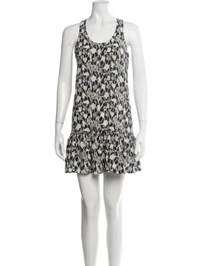 Pre-owned Joie Silk Mini Dress In Multi