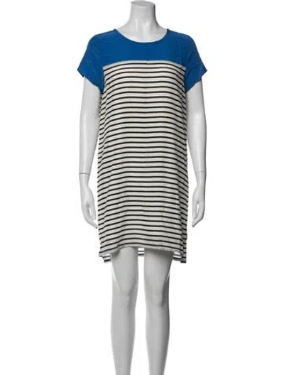 Pre-owned Joie Silk Mini Dress In Multi