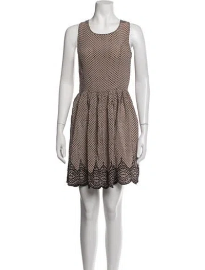 Pre-owned Joie Silk Mini Dress In Multicolor