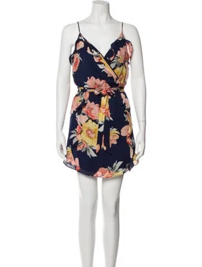 Pre-owned Joie Silk Mini Dress In Neutral