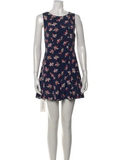 Pre-owned Joie Silk Mini Dress In Neutral