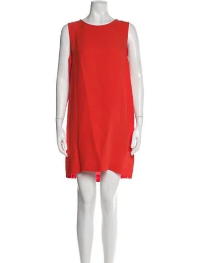 Pre-owned Joie Silk Mini Dress In Orange
