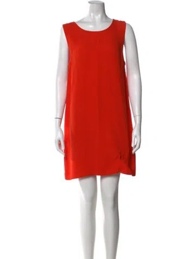 Pre-owned Joie Silk Mini Dress In Orange