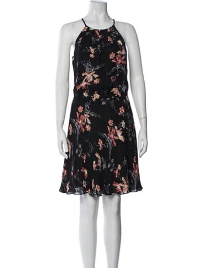 Pre-owned Joie Silk Mini Dress In Orange
