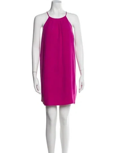 Pre-owned Joie Silk Mini Dress In Pink